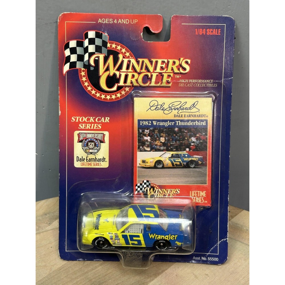 Vintage‎ Winner's Circle Dale Earnhardt 1982 Wrangler Thunderbird 1/64 Diecast
